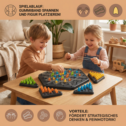 Gummi Band Dreieck Schach Familien Spiel