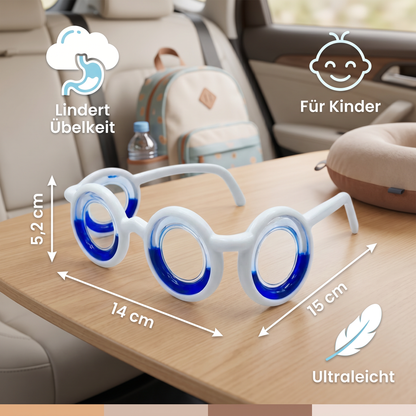 Kinder-Reisekrankheits-Brille – Ultraleichte Hilfe gegen Übelkeit auf Reisen