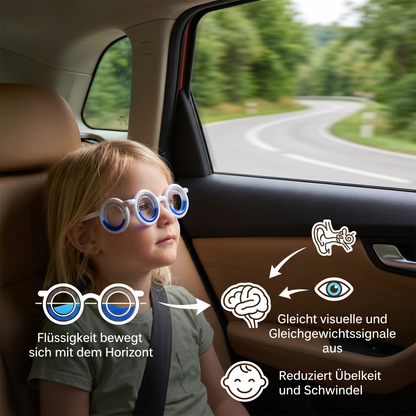 Kinder-Reisekrankheits-Brille – Ultraleichte Hilfe gegen Übelkeit auf Reisen
