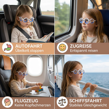 Kinder-Reisekrankheits-Brille – Ultraleichte Hilfe gegen Übelkeit auf Reisen