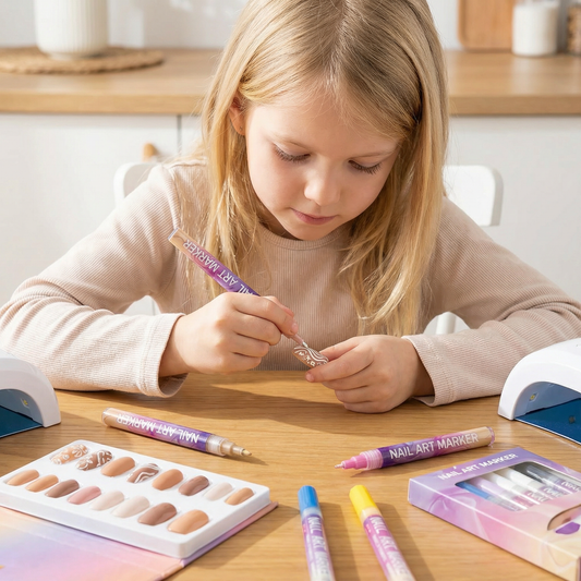 Nail Art Marker Set mit Präzisionsspitze – Acrylmalstifte für feine Nageldesigns