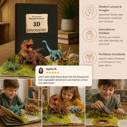 Interaktive 3D-Dinosaurier-Pop-up-Enzyklopädie