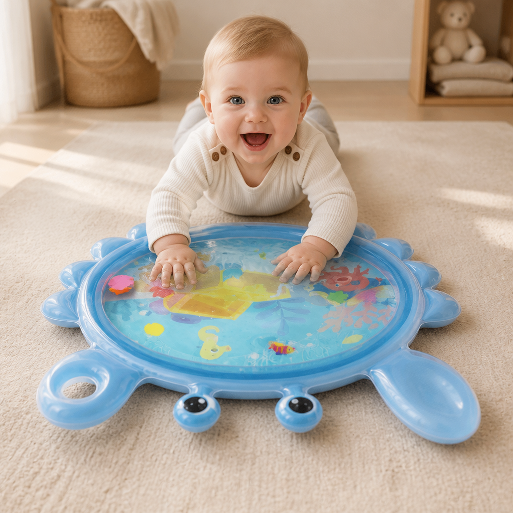 2-in-1 Interaktives Bauchlage-Spielzeug & Spielmatte