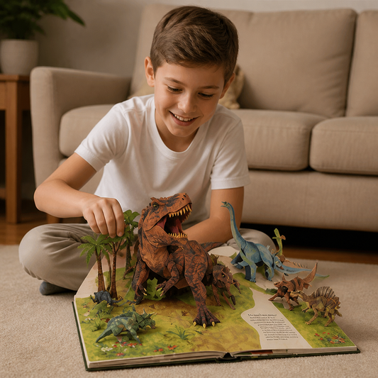 Interaktive 3D-Dinosaurier-Pop-up-Enzyklopädie