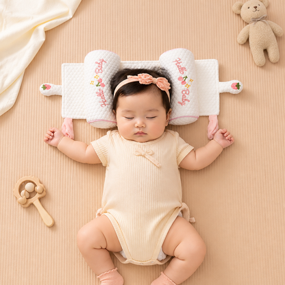 Verstellbares Babykopfkissen mit Hirsefüllung