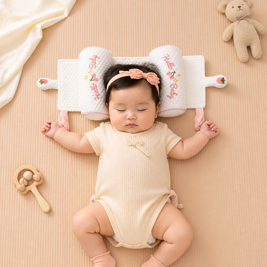 Verstellbares Babykopfkissen mit Hirsefüllung