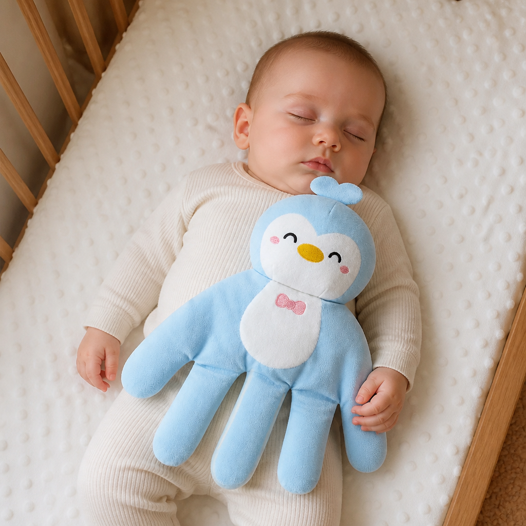 Beruhigendes Klopf-Plüschtier für Babys