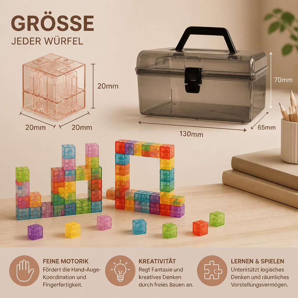 Montessori-Würfel-Bausatz für Kinder
