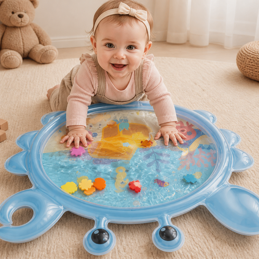 2-in-1 Interaktives Bauchlage-Spielzeug & Spielmatte