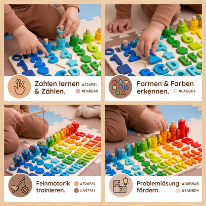 Förderung von Fähigkeiten - Montessori-Holzspielbrett