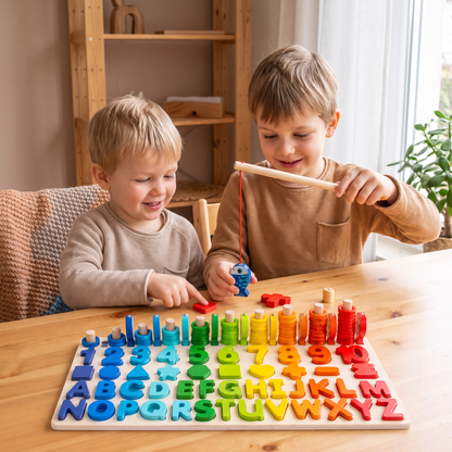 Förderung von Fähigkeiten - Montessori-Holzspielbrett