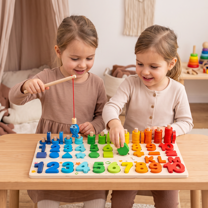 Förderung von Fähigkeiten - Montessori-Holzspielbrett