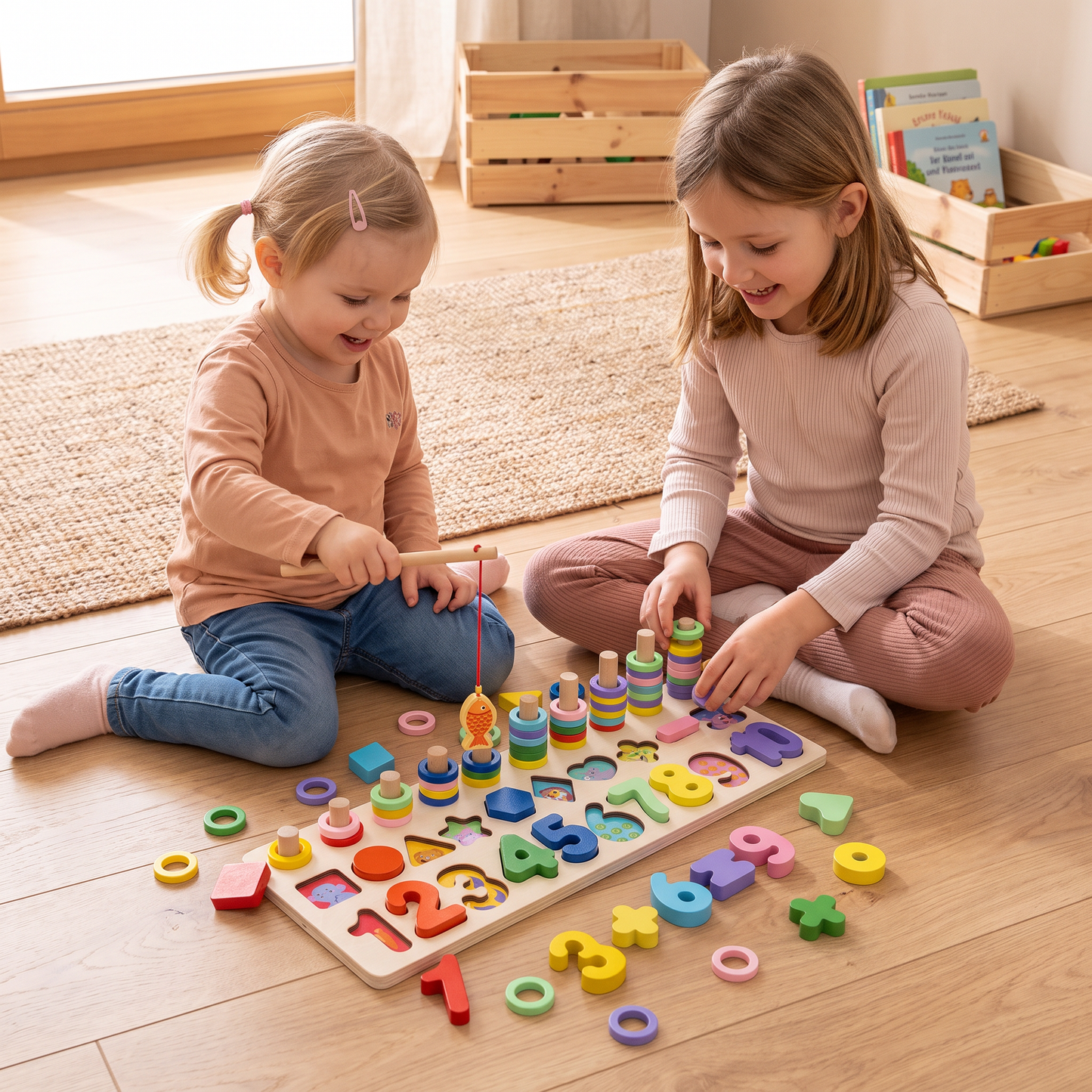 Förderung von Fähigkeiten - Montessori-Holzspielbrett