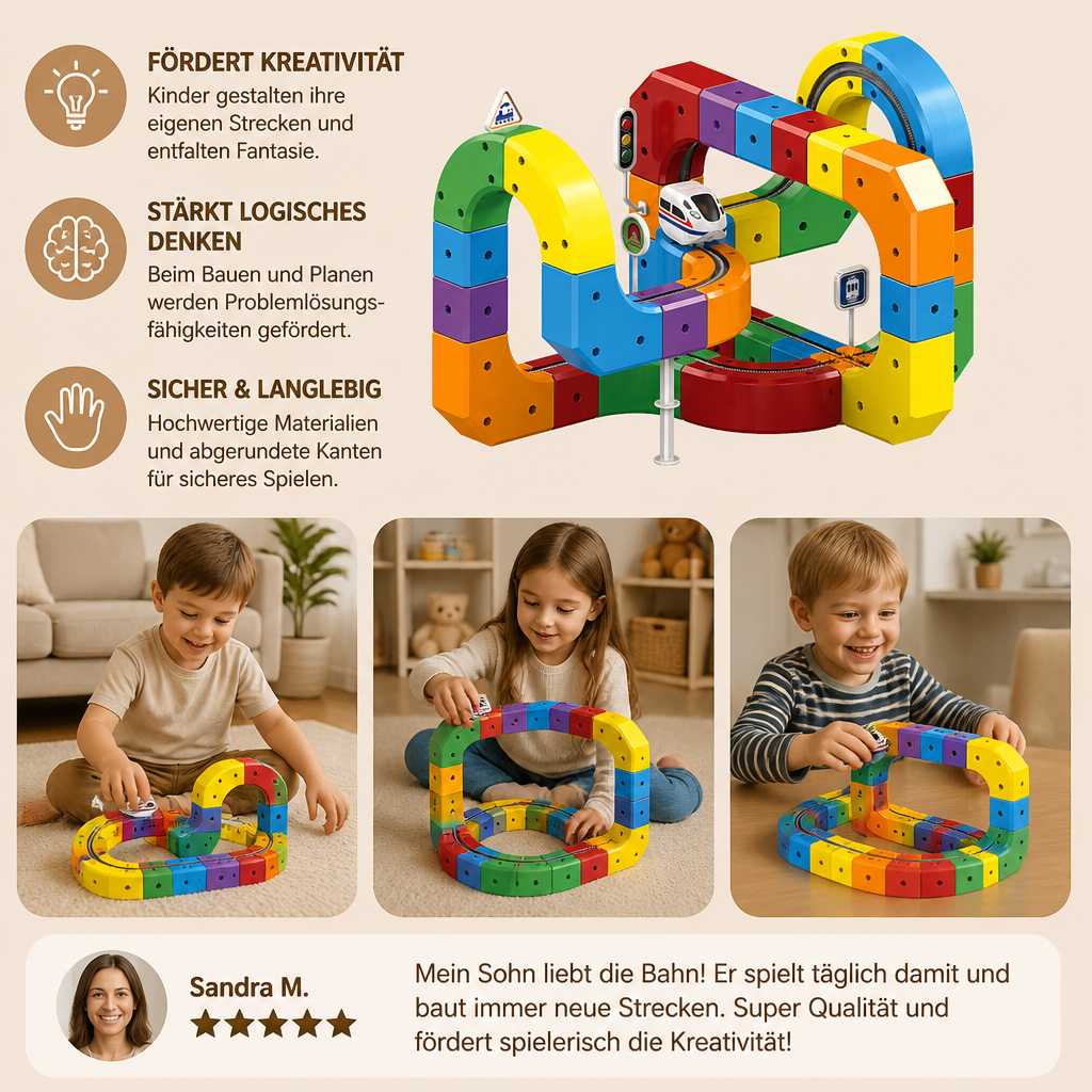 Magische Würfel Schienen Bahn Kinderspielzeug