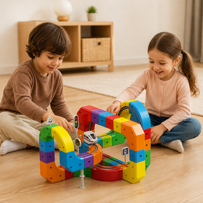 Magische Würfel Schienen Bahn Kinderspielzeug