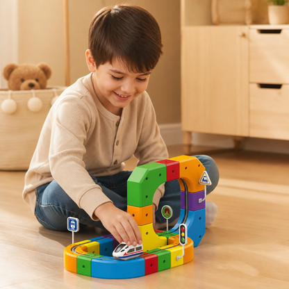 Magische Würfel Schienen Bahn Kinderspielzeug