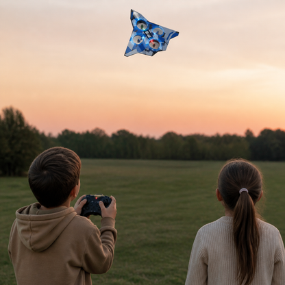 Robustes RC-Kampfflugzeug aus Schaumstoff mit Höhenhaltefunktion & 360°-Stuntrollen