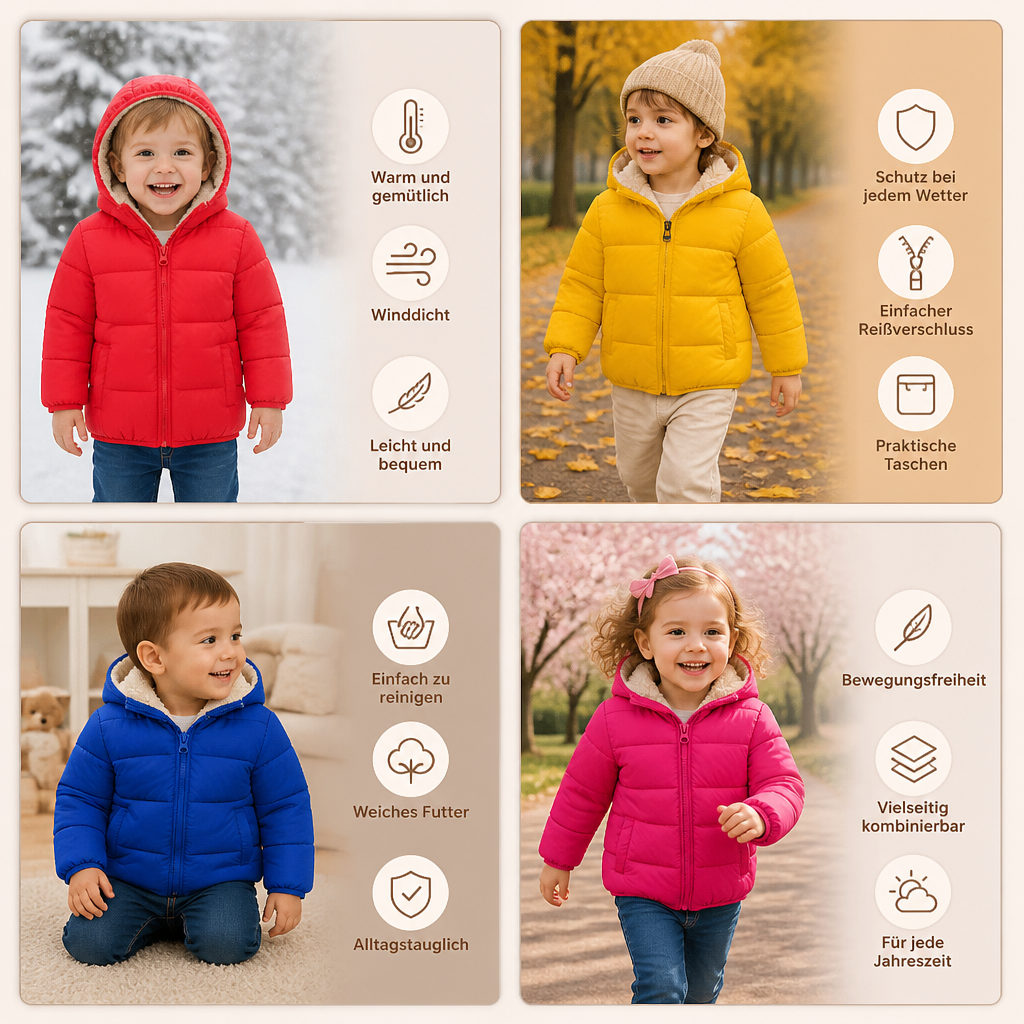 Gefütterte Steppjacke für Babys & Kleinkinder