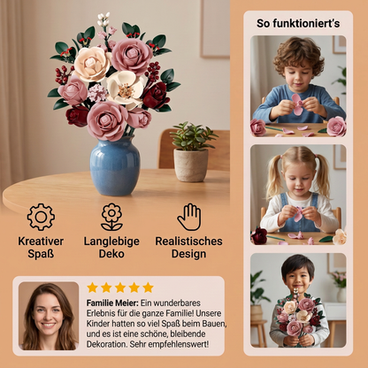 Blumenstrauß-Bausteinset