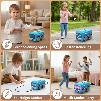 Smart RC Mini Bus Spielzeug – Gestensteuerung & LED-Licht Auto für Kinder