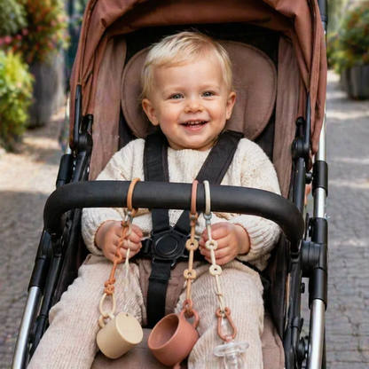 Silikon Baby-Kette mit Anti-Verlust-Schutz – für Schnuller & Spielzeug (5 Stück)