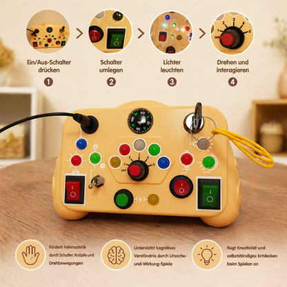 Montessori Aktivitätsspielzeug für Kinder – Lernspiel zur Förderung von Motorik, Verständnis & Kreativität