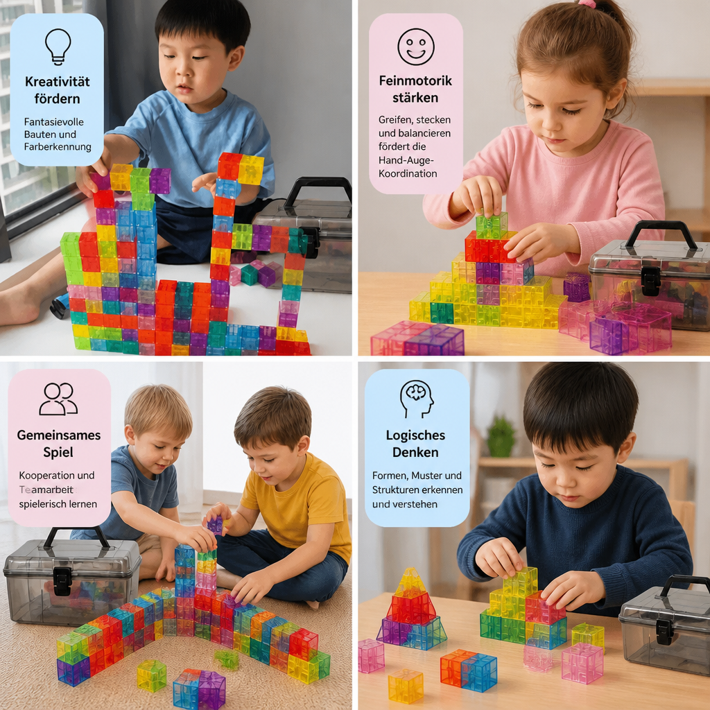 Montessori-Würfel-Bausatz für Kinder