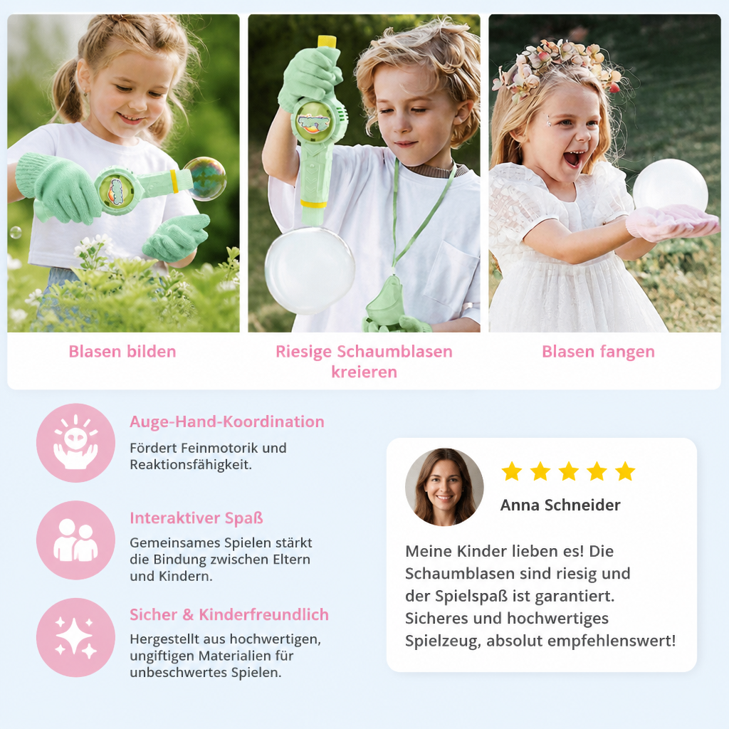 Interaktives Bubble-Ball-Schlägerspielzeug für Kinder