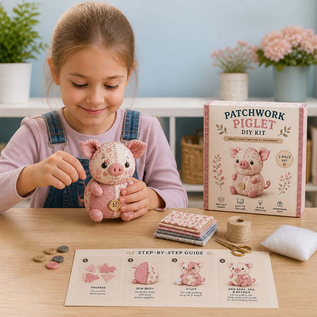 DIY Nähset für Tiere – Bastelset für handgefertigte Stoffornamente
