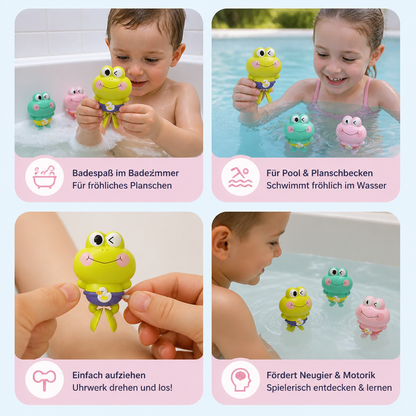 Süßes Aufziehbares Schwimmfrosch-Badespielzeug für Kinder