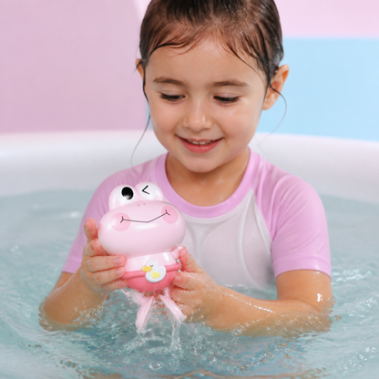Süßes Aufziehbares Schwimmfrosch-Badespielzeug für Kinder