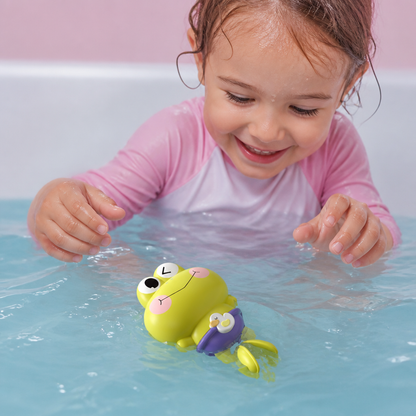 Süßes Aufziehbares Schwimmfrosch-Badespielzeug für Kinder