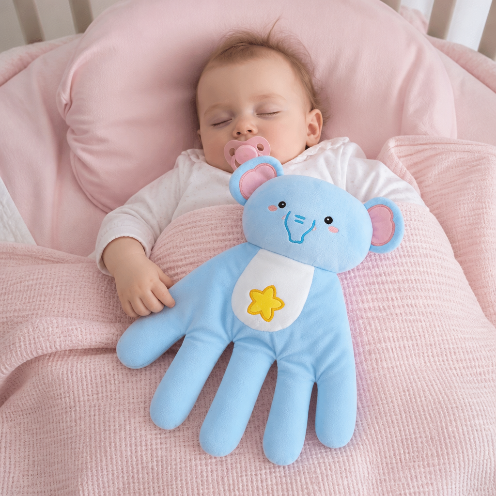 Beruhigendes Klopf-Plüschtier für Babys