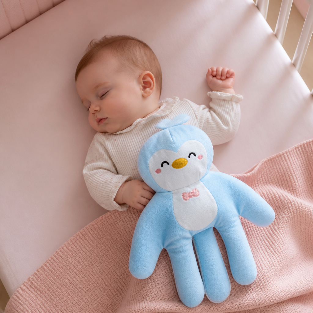 Beruhigendes Klopf-Plüschtier für Babys