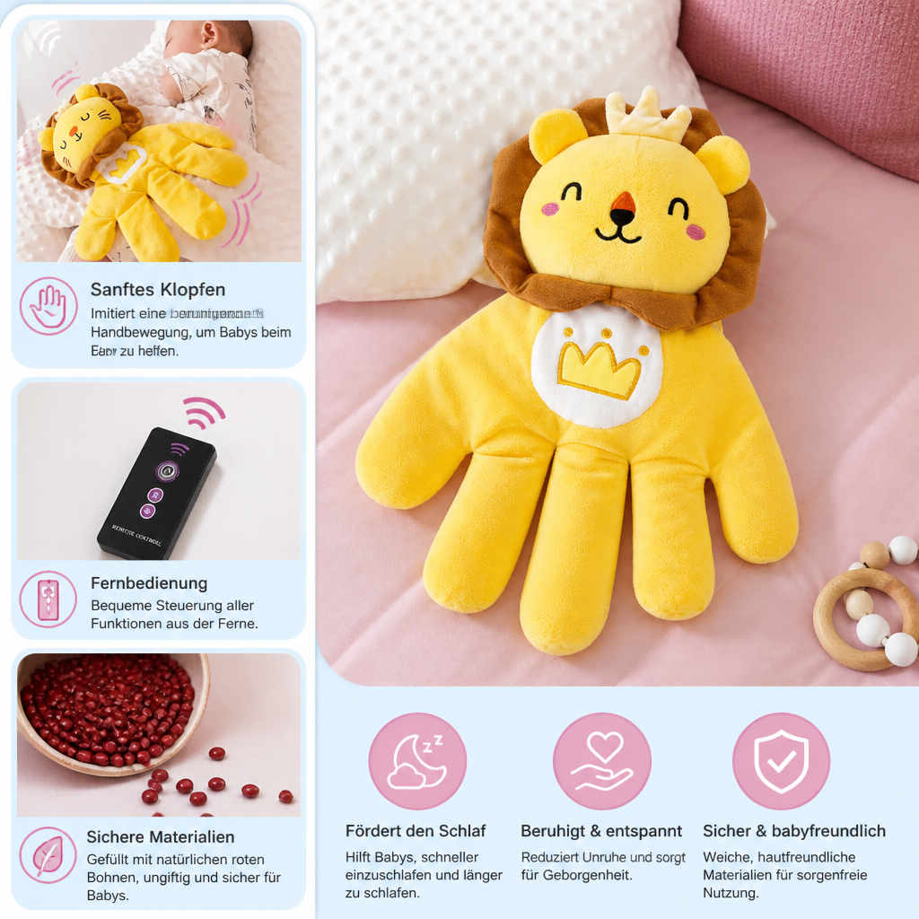 Beruhigendes Klopf-Plüschtier für Babys