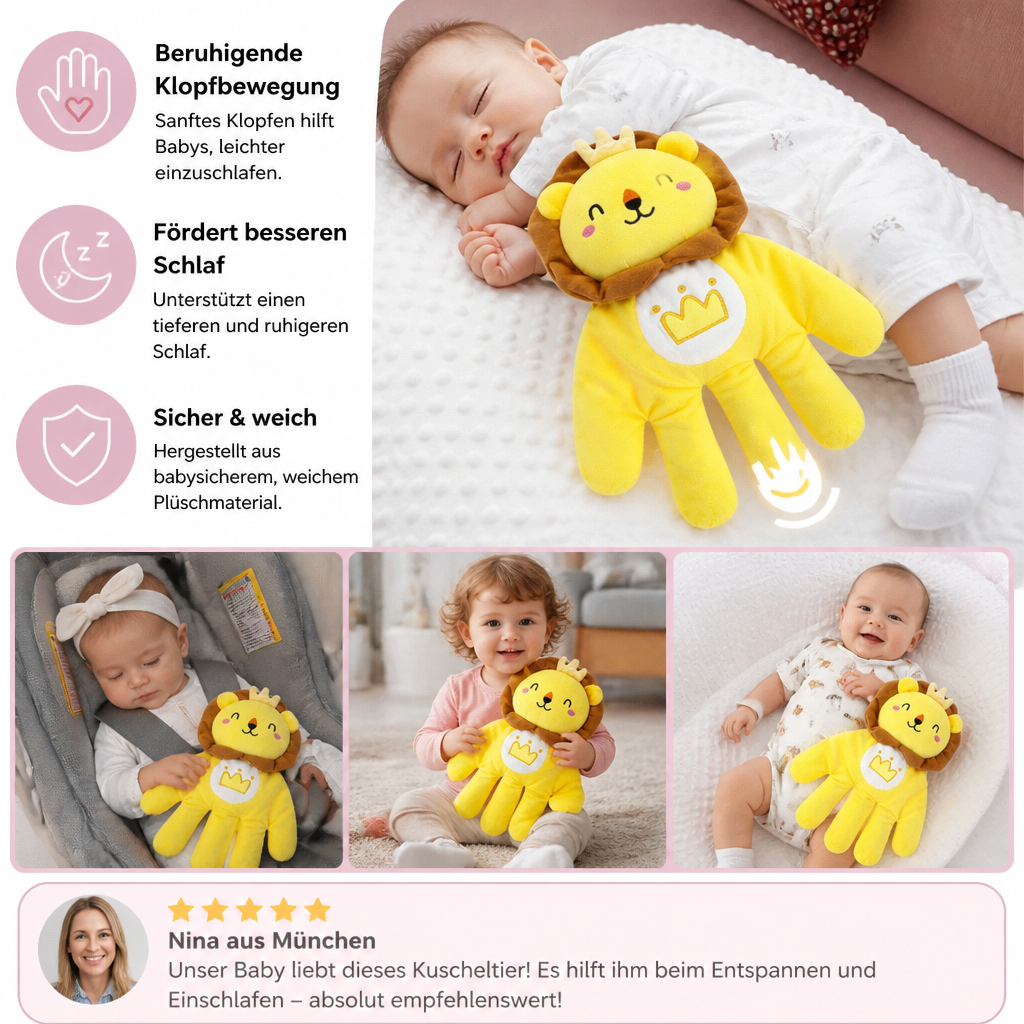 Beruhigendes Klopf-Plüschtier für Babys