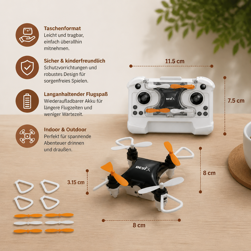 Mini-Drohne – ferngesteuerter Stunt-Flieger für Kinder