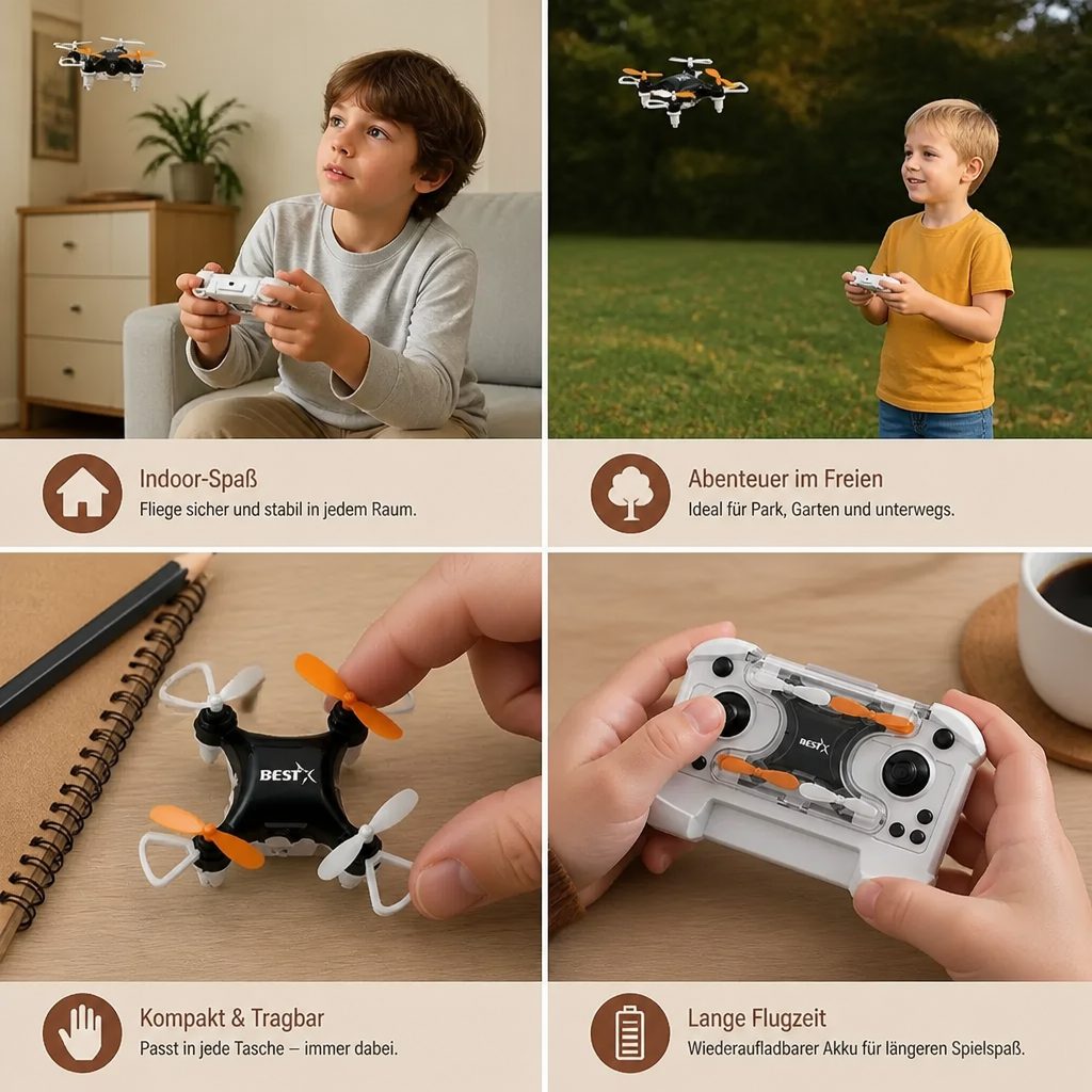 Mini-Drohne – ferngesteuerter Stunt-Flieger für Kinder