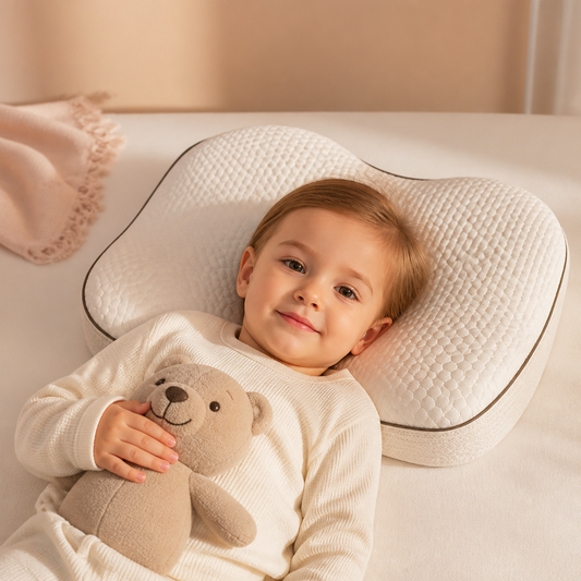 Ergonomisches Memory-Foam-Kinderkissen mit Nackenstütze