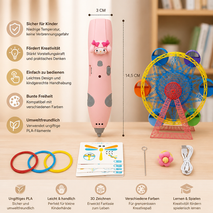 3D-Stift-Set für Kinder mit niedriger Temperatur – Sicheres DIY-STEM-Zeichenset