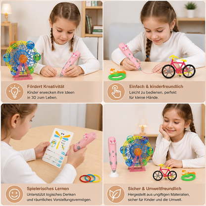 3D-Stift-Set für Kinder mit niedriger Temperatur – Sicheres DIY-STEM-Zeichenset