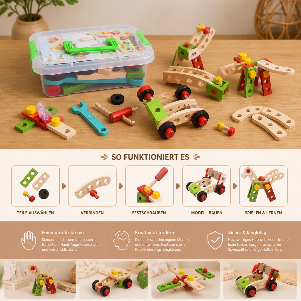 Selbstgemachter Spaß - Werkzeugkasten-Spielset