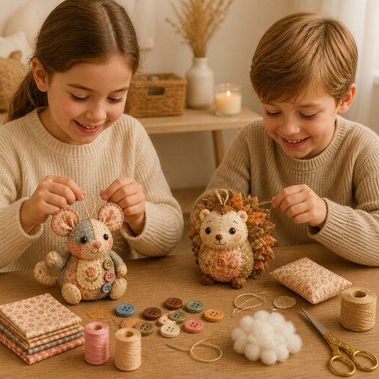 DIY Nähset für Tiere – Bastelset für handgefertigte Stoffornamente