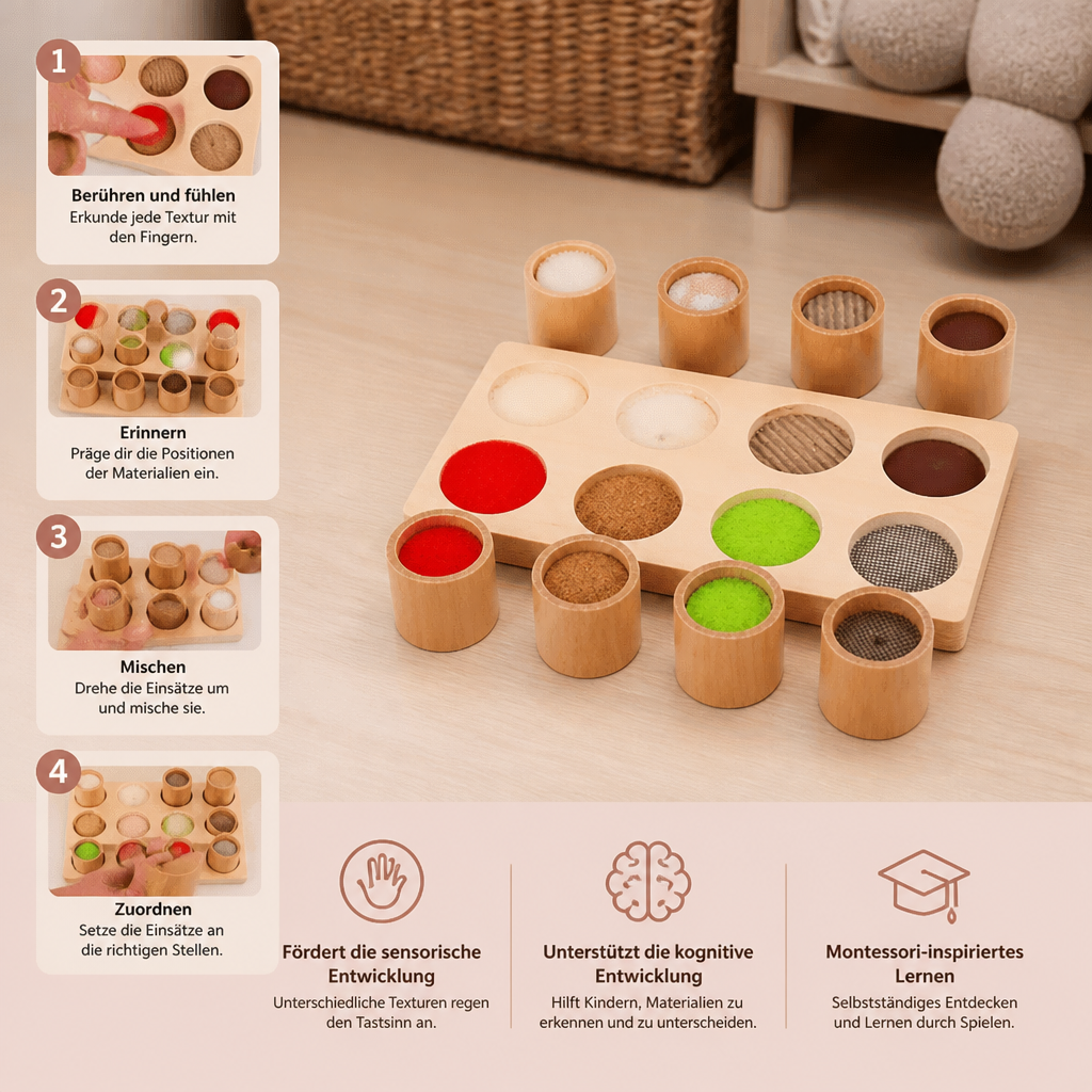Montessori Fühlspiel – Sensorisches Lernspielzeug