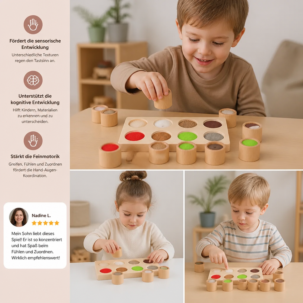 Montessori Fühlspiel – Sensorisches Lernspielzeug