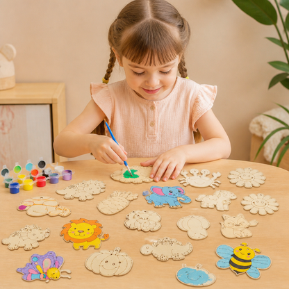 DIY-Holz-Bastelset zum Bemalen & Spielen für Kinder