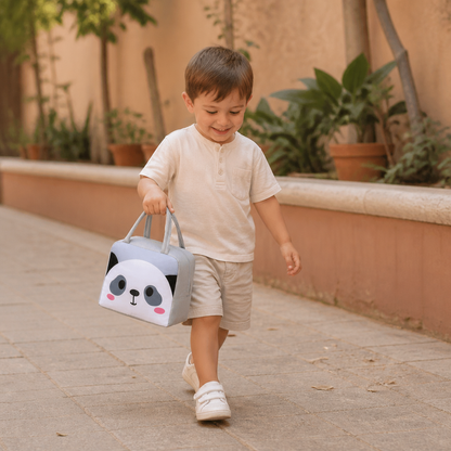 Isolierte Brotdose-Tasche mit Cartoon-Tiermotiv für Kinder