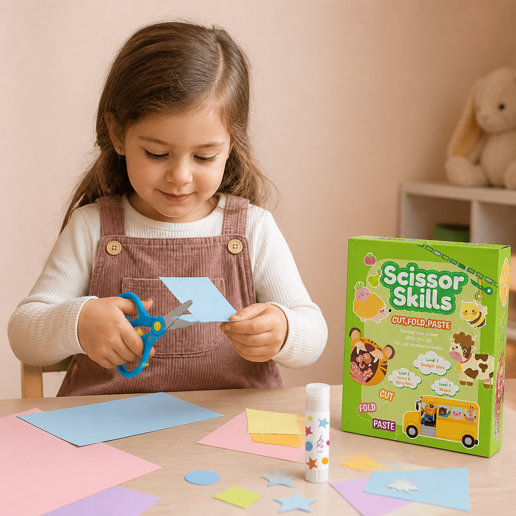 Scherenübungsbuch für Kinder – Sicheres Schneidetraining mit Kinderschere
