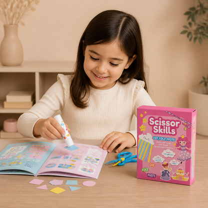 Scherenübungsbuch für Kinder – Sicheres Schneidetraining mit Kinderschere