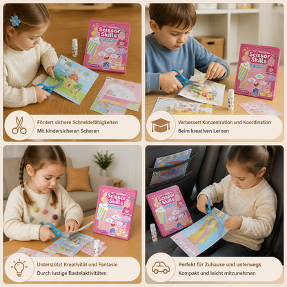 Scherenübungsbuch für Kinder – Sicheres Schneidetraining mit Kinderschere